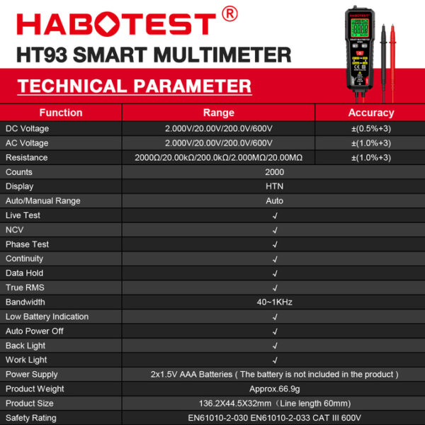 HABOTEST HT93 - Image 16